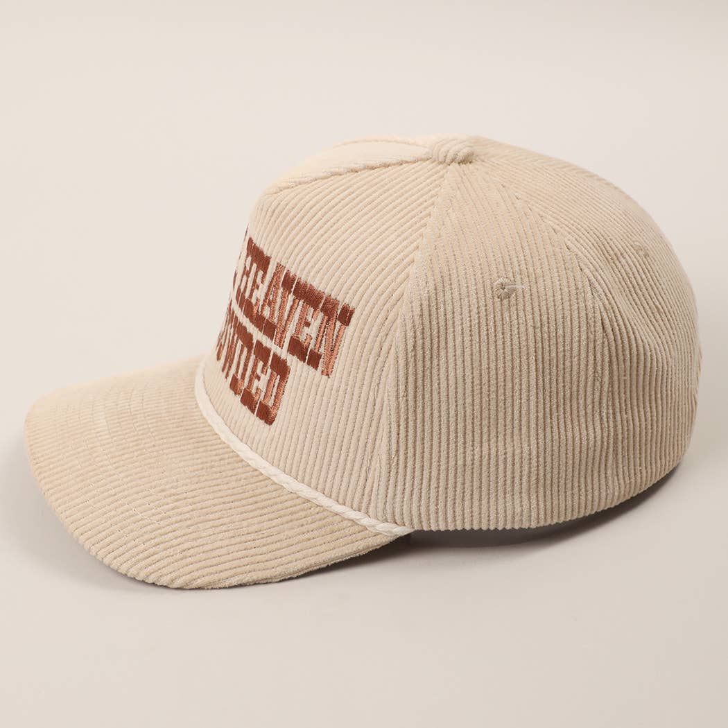 Make Heaven Crowded Corduroy Rope Trucker Hat