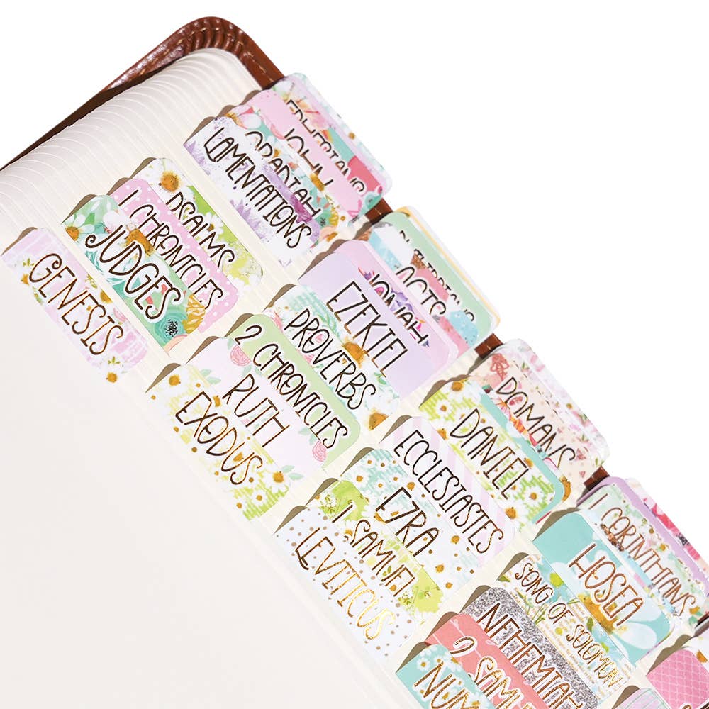 Bloom With Grace Gold Foil Bible Tabs