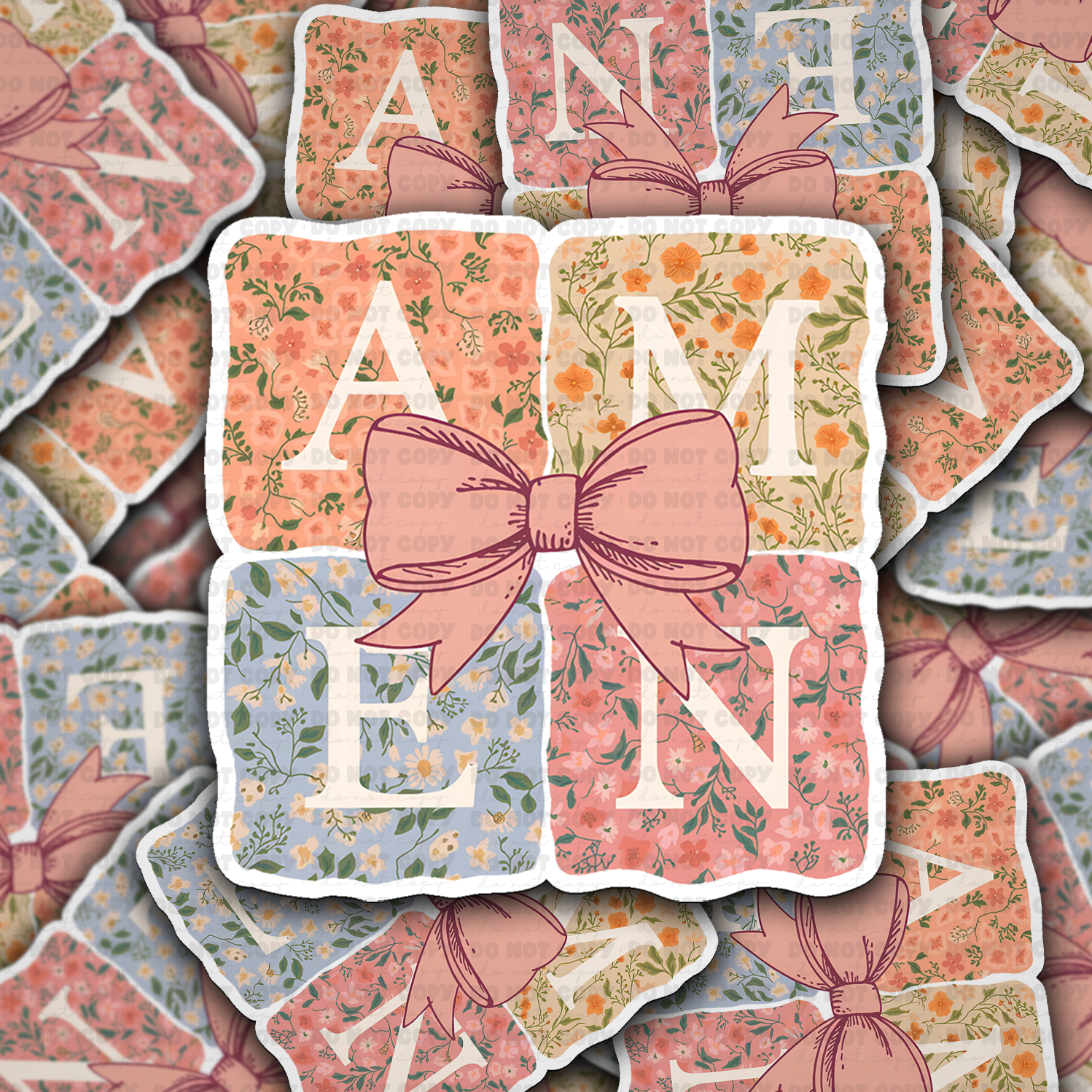 DC 1344 - Amen Die Cut Sticker