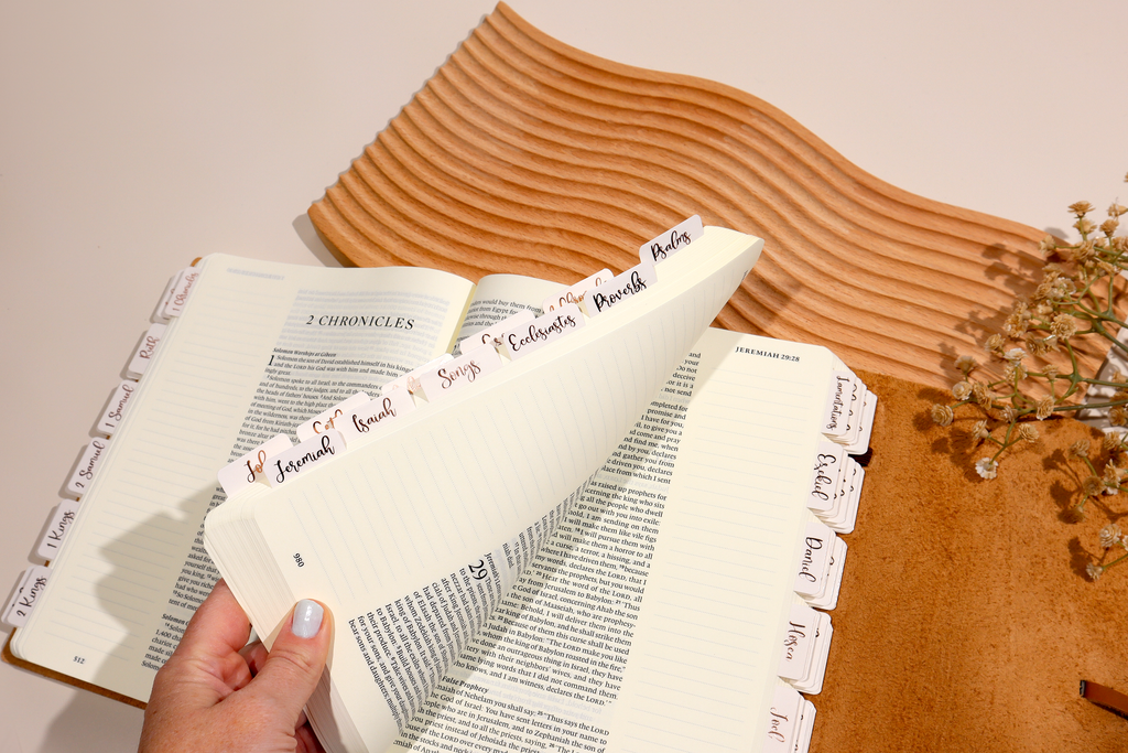 Creamsicle Bronze Foiled Bible Tabs