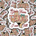 DS 2884 - She's From Texas Die Cut Sticker