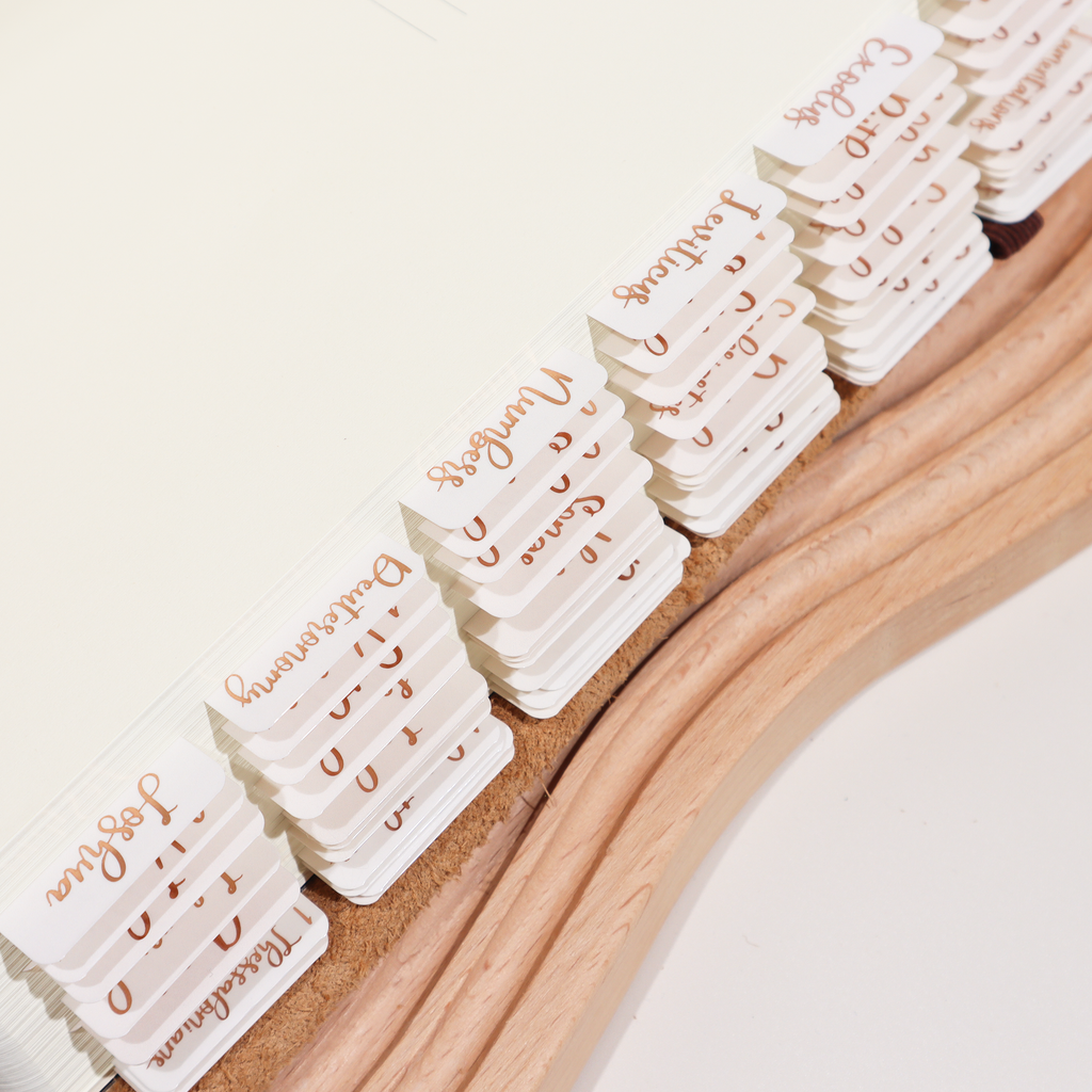 Creamsicle Bronze Foiled Bible Tabs