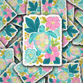 DS 2798 - Boho Sea Turtle Die Cut Sticker