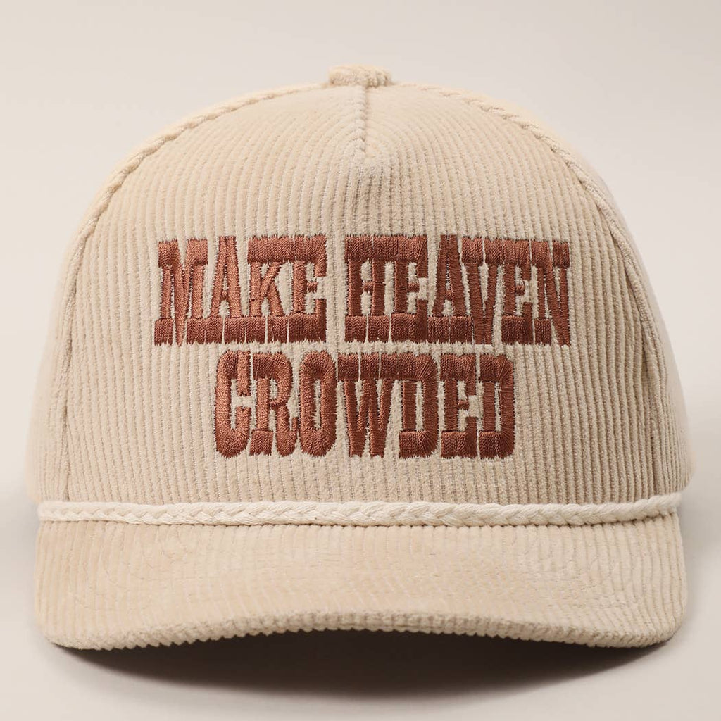 Make Heaven Crowded Corduroy Rope Trucker Hat