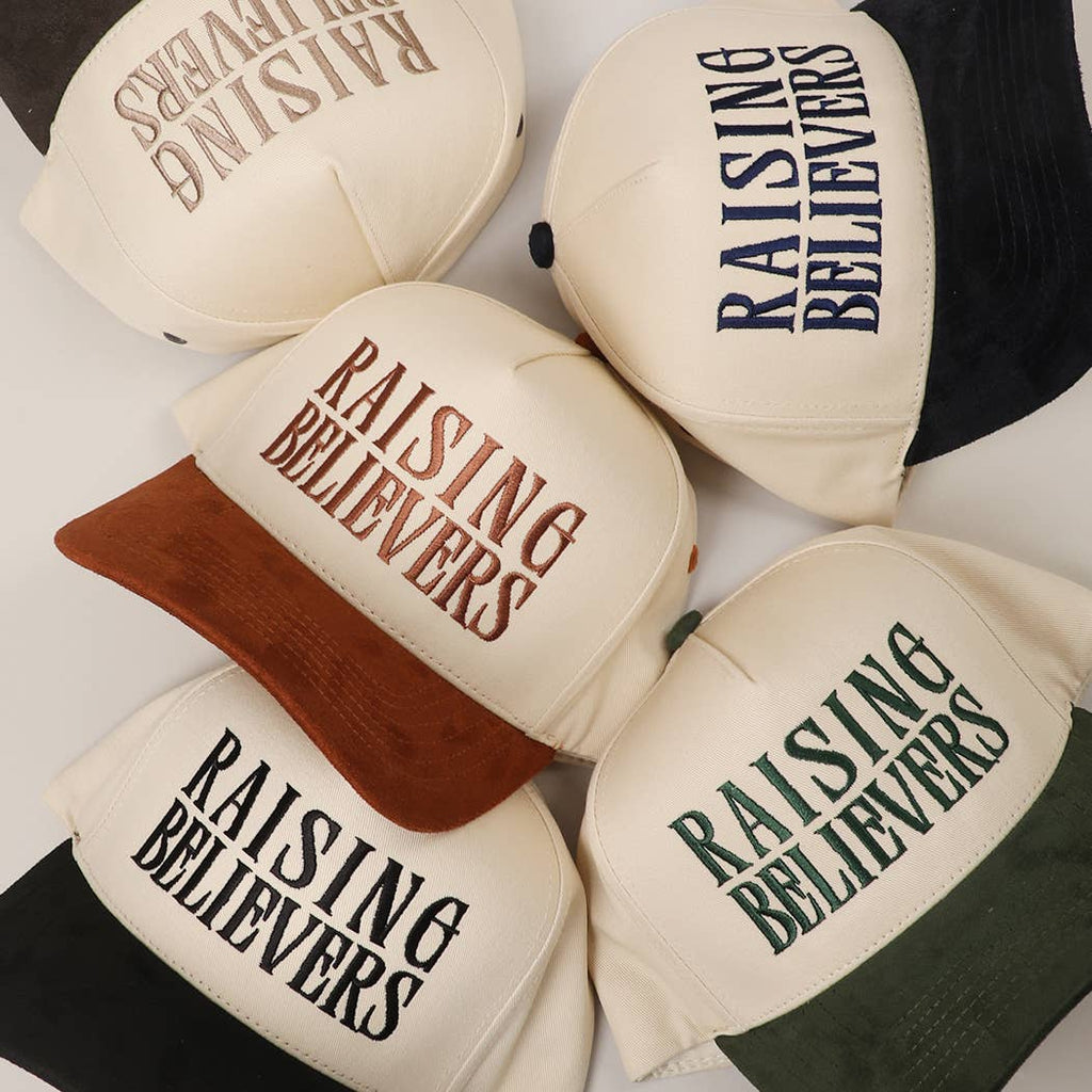 Raising Believers Suede Two-Tone Trucker Hat