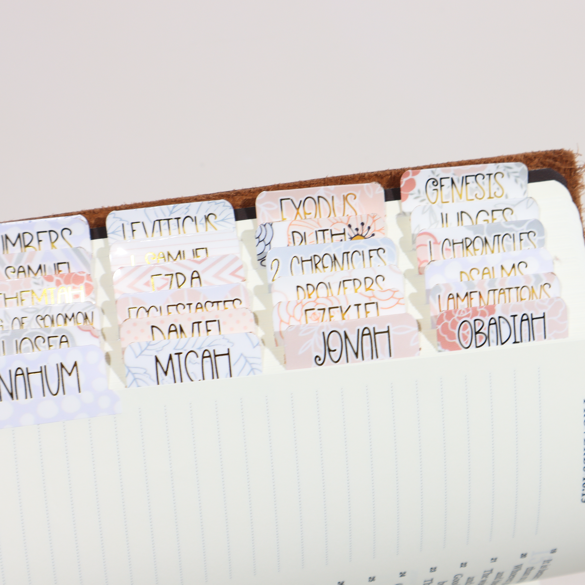 Graceful Gold Foiled Bible Tabs