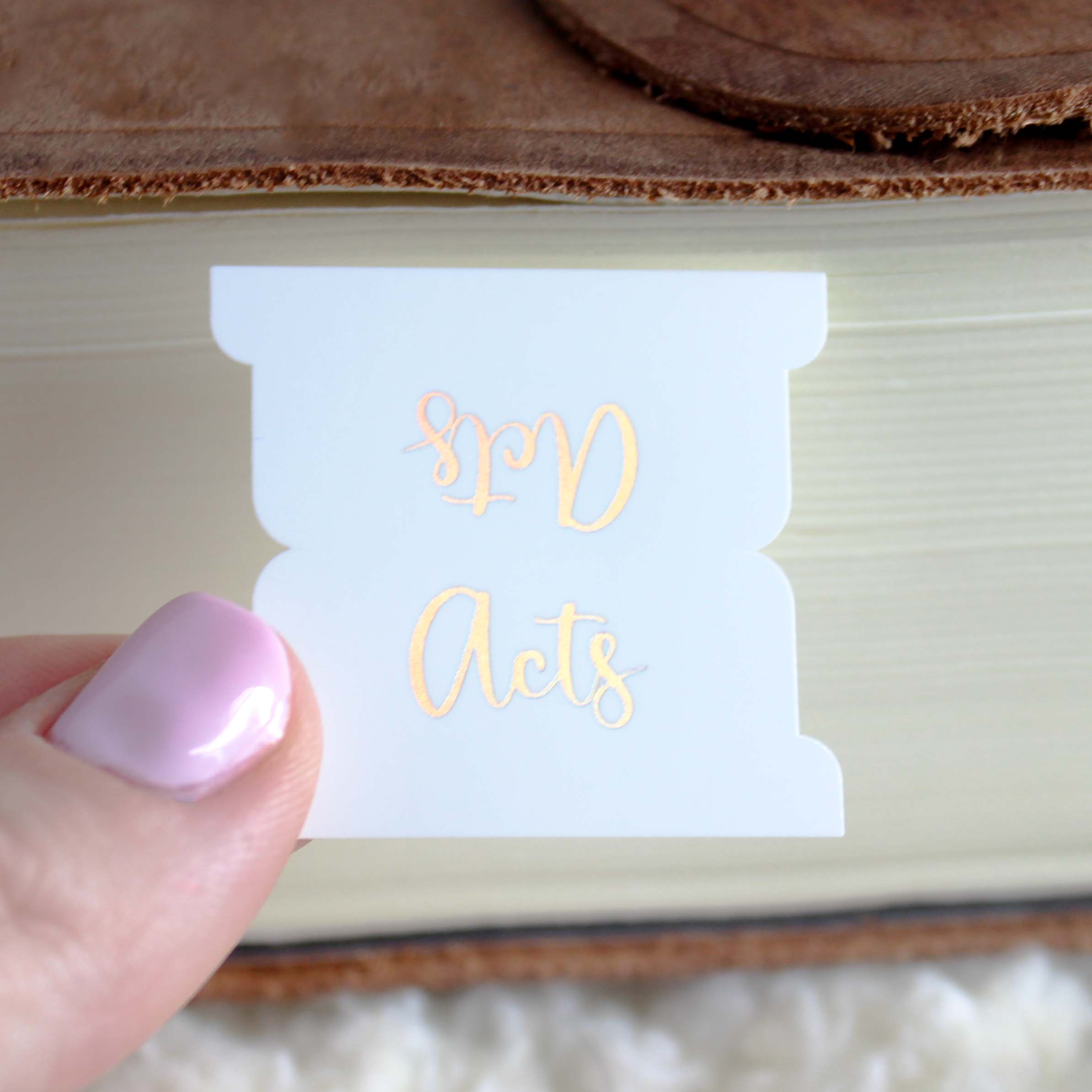 Holographic Bible Tabs with a Rainbow Shift