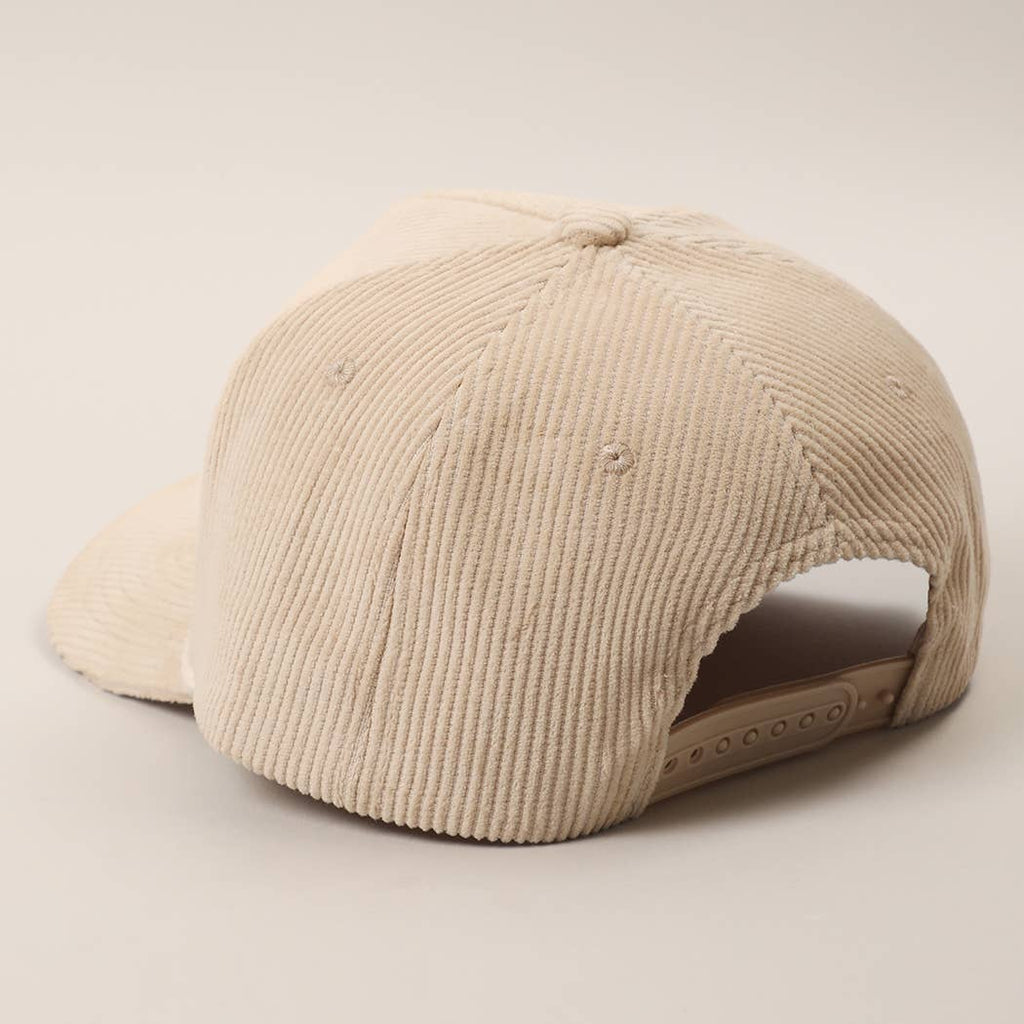 Make Heaven Crowded Corduroy Rope Trucker Hat