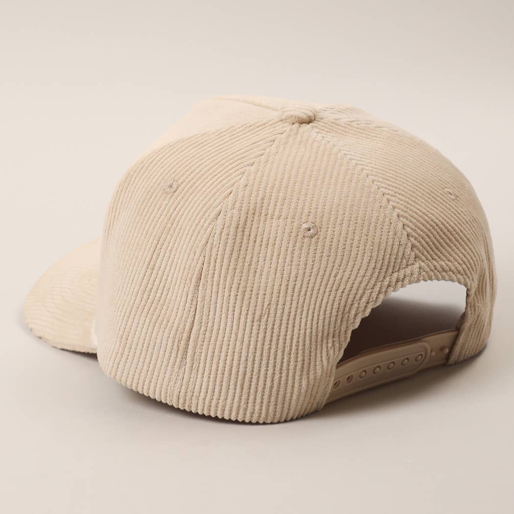 Make Heaven Crowded Corduroy Rope Trucker Hat