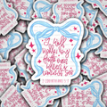 DS 2582 - I Will Walk by Faith Even When I Cannot See Die Cut Sticker