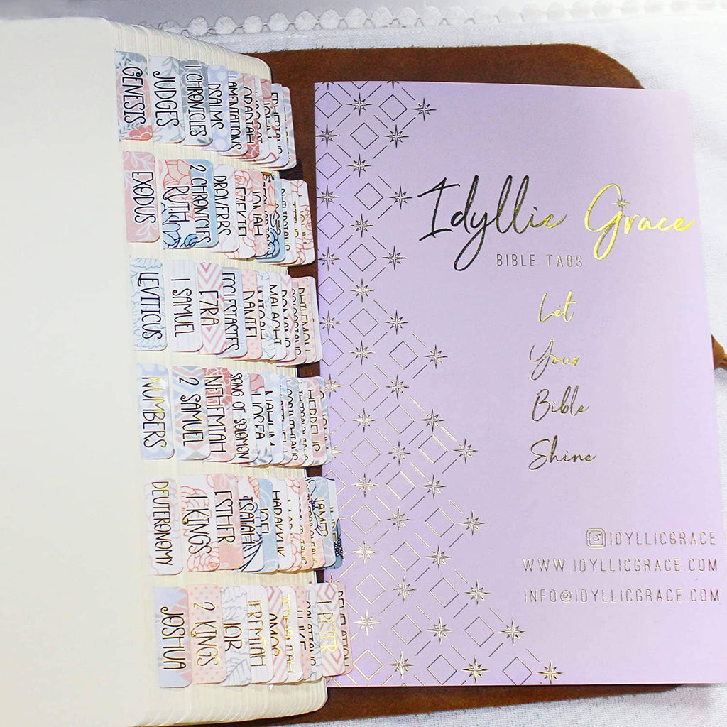Graceful Gold Foiled Bible Tabs
