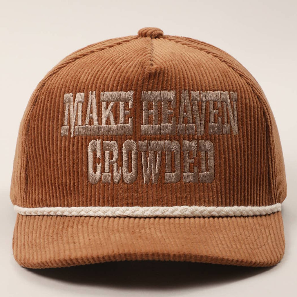 Make Heaven Crowded Corduroy Rope Trucker Hat