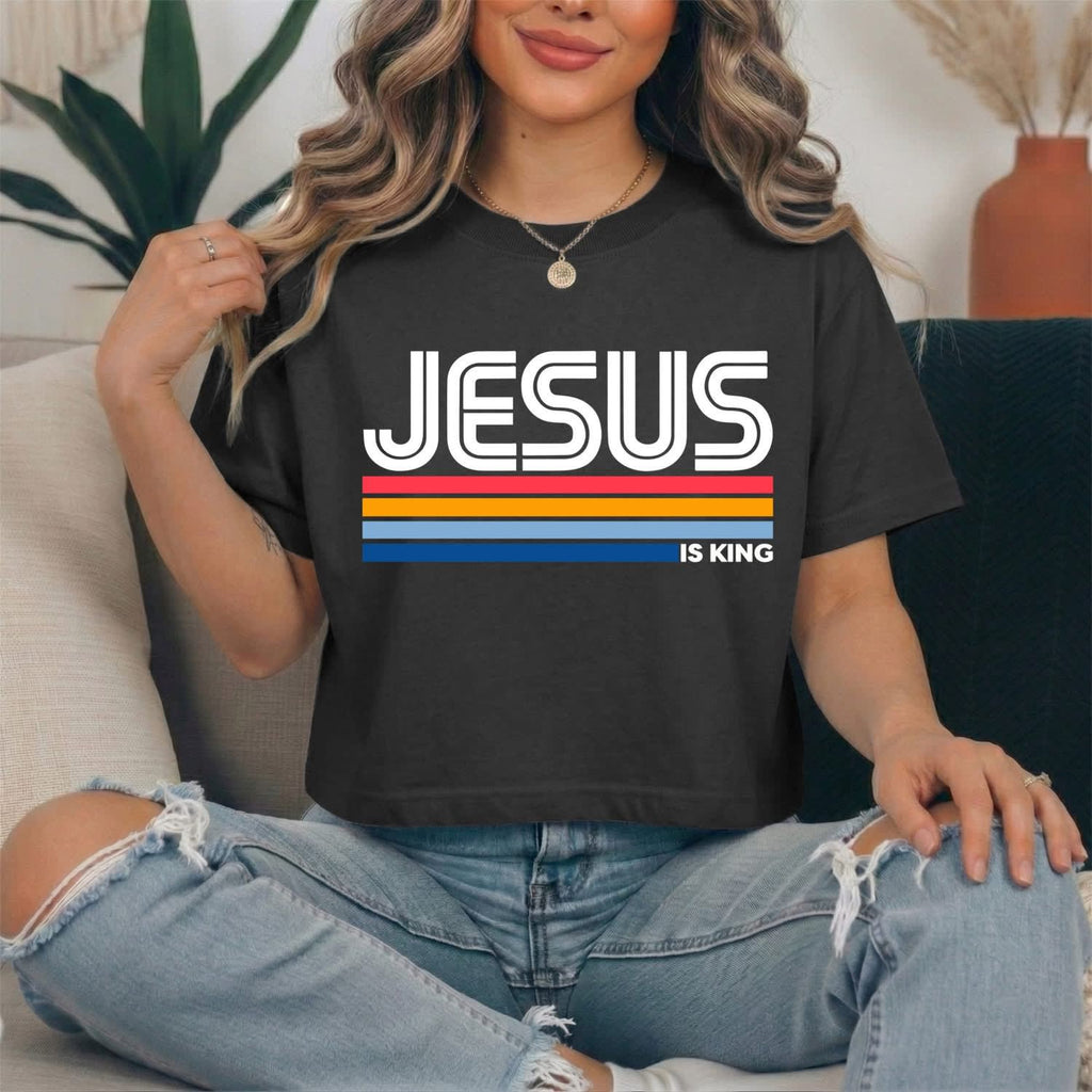 Jesus Is King Retro Christian Graphic Tee