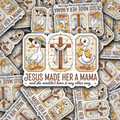 DS 2872 - Jesus Made her a Mama Die Cut Sticker - Ducks
