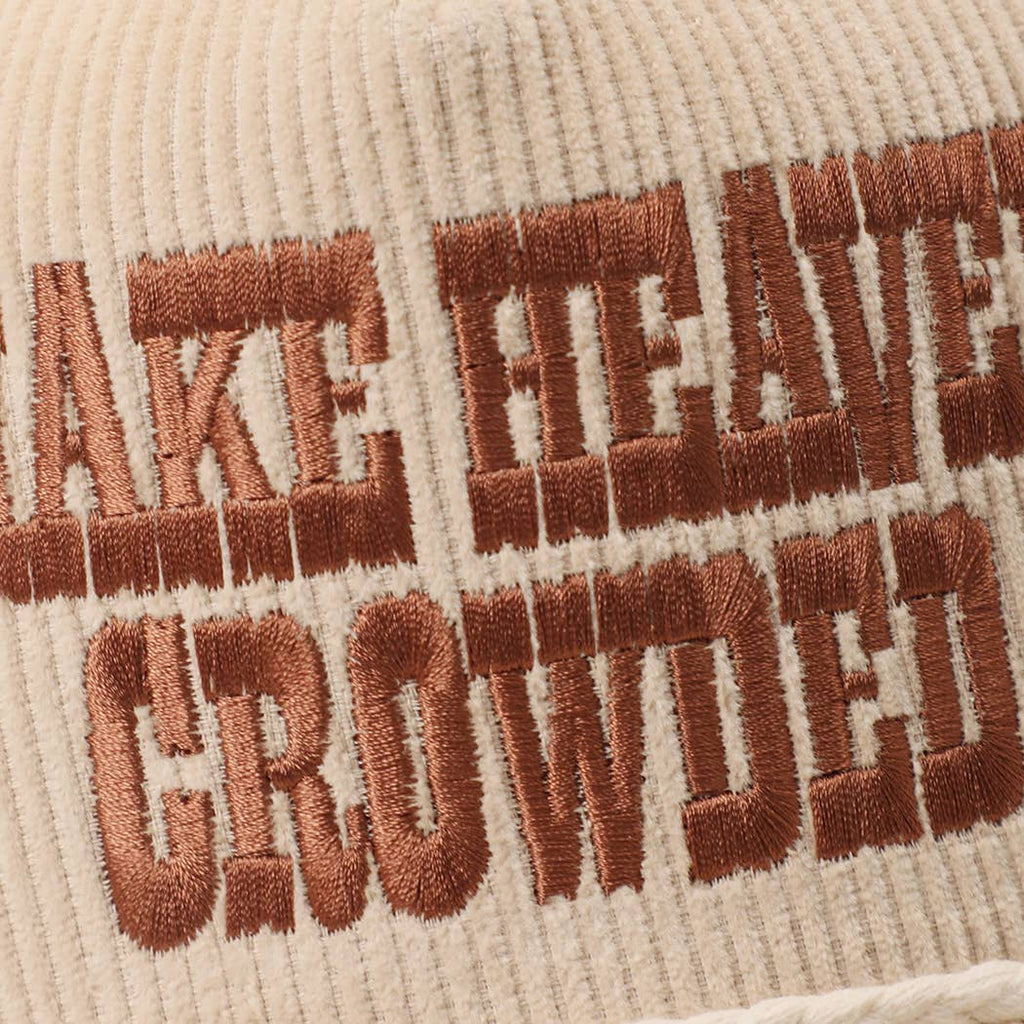 Make Heaven Crowded Corduroy Rope Trucker Hat