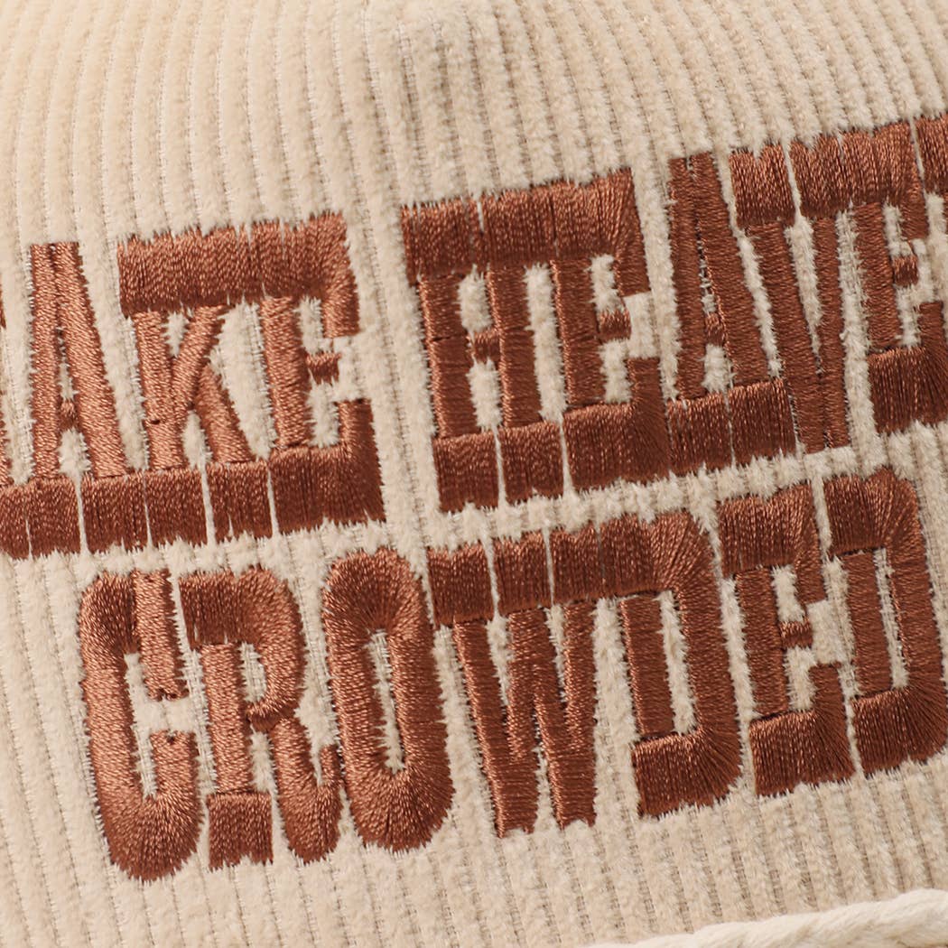 Make Heaven Crowded Corduroy Rope Trucker Hat