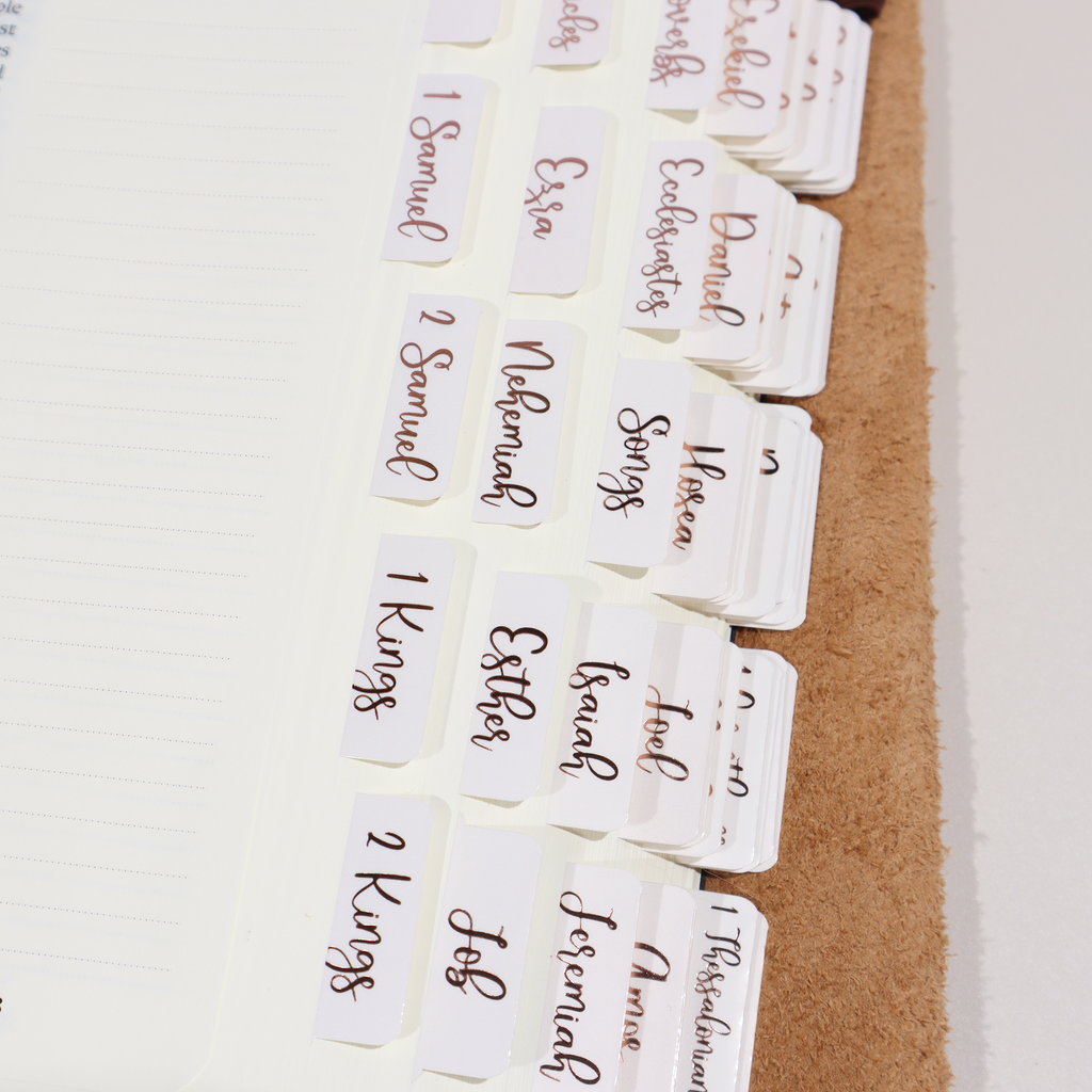 Creamsicle Bronze Foiled Bible Tabs