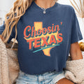 Choosin Texas Graphic Comfort Colors Tshirt, Western Tee