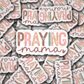 DC 854 - Praying Mama Die Cut Sticker