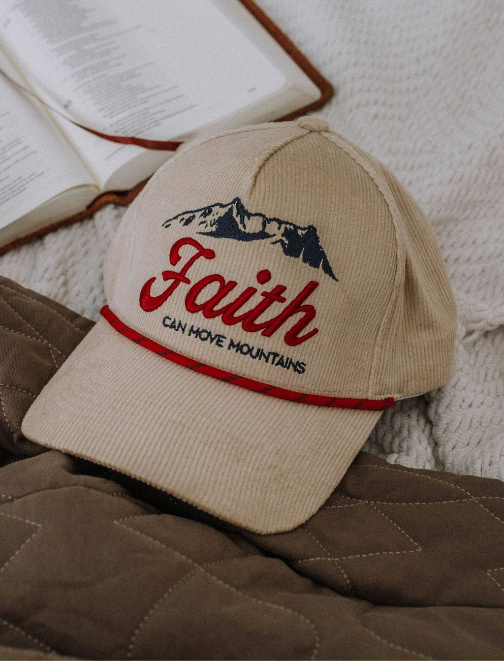 Faith Can Move Mountians Corduroy Cap