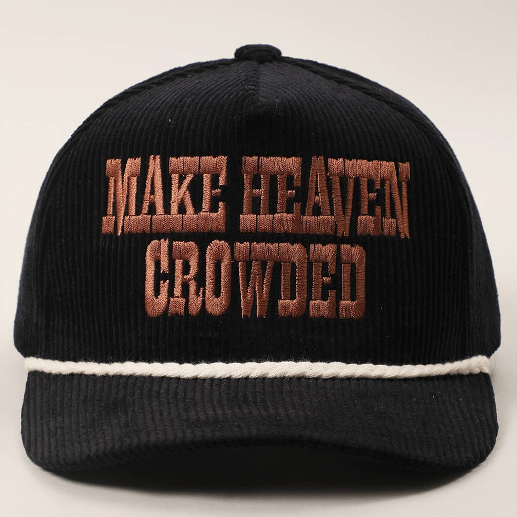 Make Heaven Crowded Corduroy Rope Trucker Hat